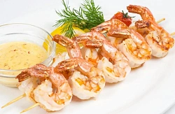 Брошет из тигровых креветок